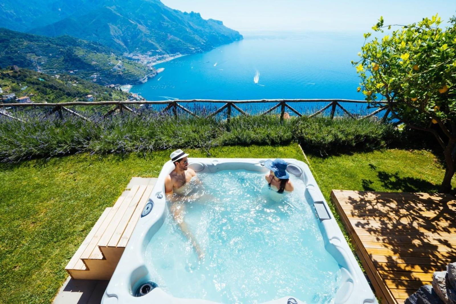 Sea View Villa In Ravello With Lemon Pergola, Gardens And Jacuzzi - Ideal For Elopements Eksteriør bilde