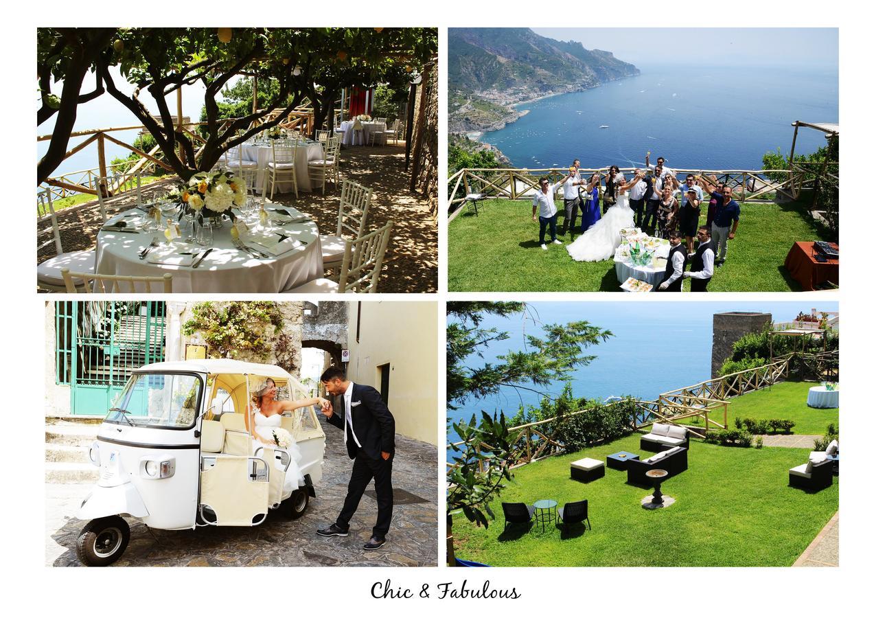 Sea View Villa In Ravello With Lemon Pergola, Gardens And Jacuzzi - Ideal For Elopements Eksteriør bilde