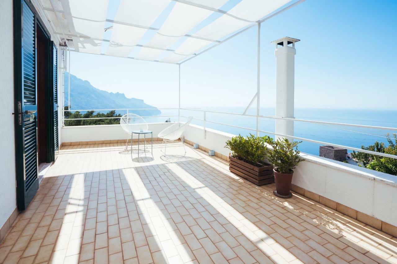 Sea View Villa In Ravello With Lemon Pergola, Gardens And Jacuzzi - Ideal For Elopements Eksteriør bilde