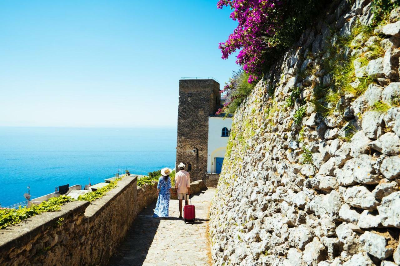 Sea View Villa In Ravello With Lemon Pergola, Gardens And Jacuzzi - Ideal For Elopements Eksteriør bilde